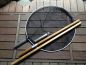Preview: Japankescher rund NEU d: 80cm, Holzstiel 2 x 150 cm schwarzes Netz, Maschenweite: grob